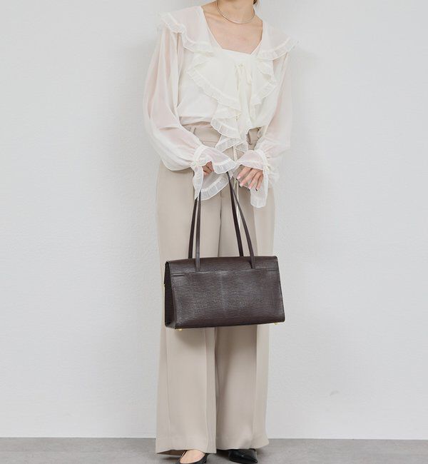  「シアーフリルブラウス」|シャツ・ブラウス|