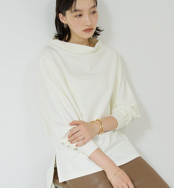  「ボトルネックポンチプルオーバー」|Tシャツ・カットソー|ホワイト