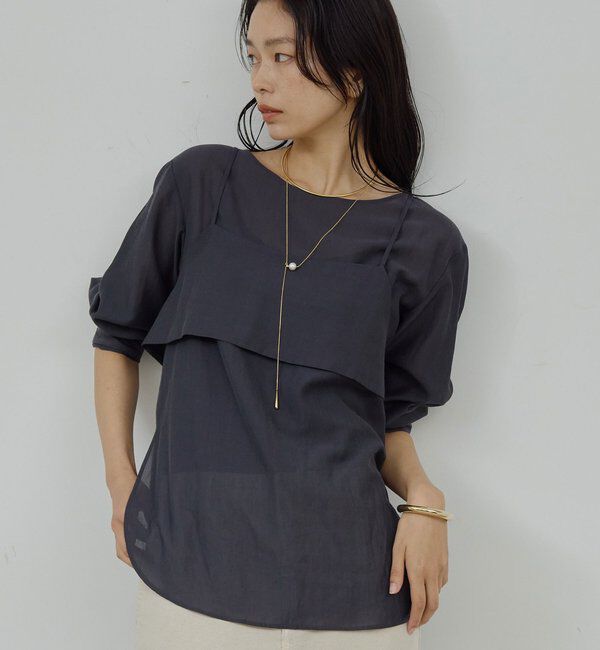  「ビスチェレイヤードシャツ」|シャツ・ブラウス|