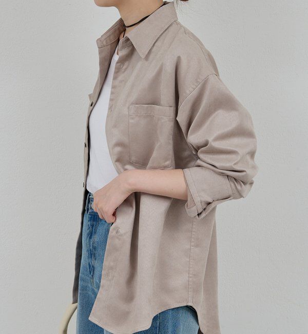  「フェイクスエードシャツ」|シャツ・ブラウス|
