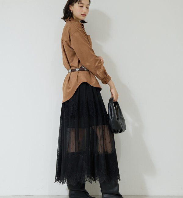  「フェイクスエードシャツ」|シャツ・ブラウス|