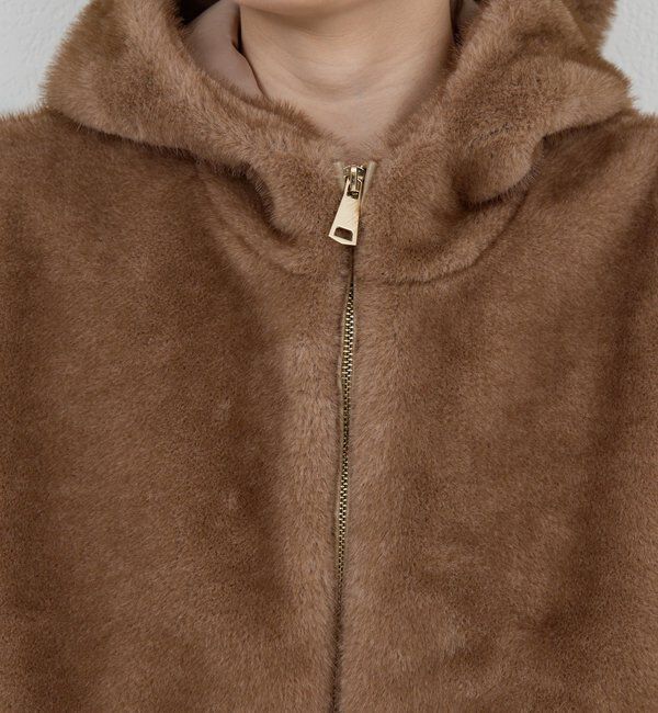  「【プラスワンで着映え！】フーディーファーベスト」|ベスト・ジレ|