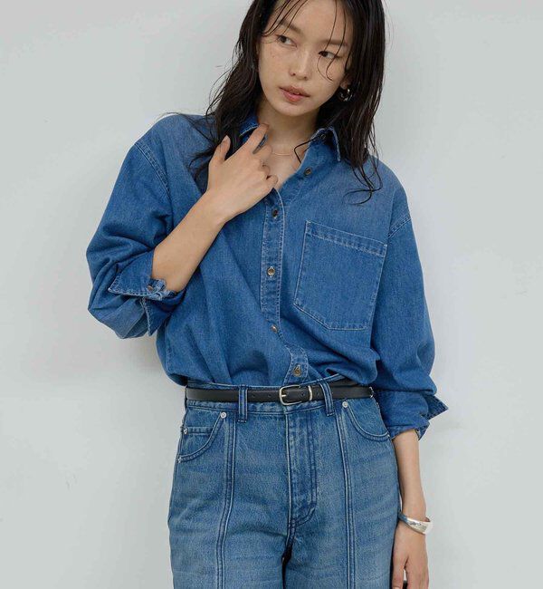  「バックフレアデニムシャツ」|シャツ・ブラウス|