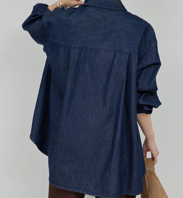  「バックフレアデニムシャツ」|シャツ・ブラウス|