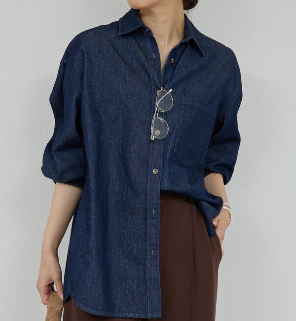  「バックフレアデニムシャツ」|シャツ・ブラウス|