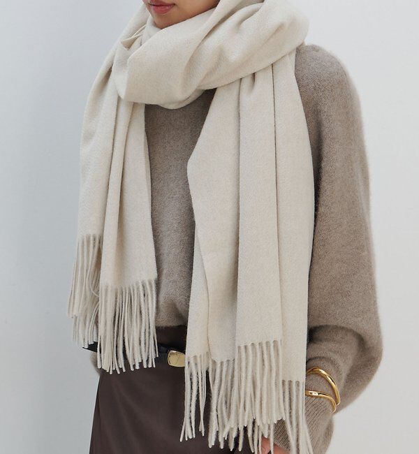  「ベーシックカシミヤストール」|マフラー|