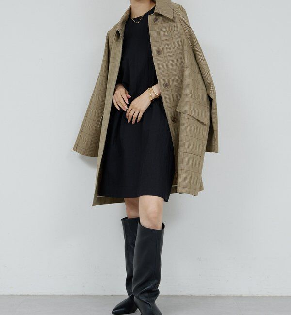  「【HERITANOVUM】ステンカラーカバーオールコート」|その他|キャメル