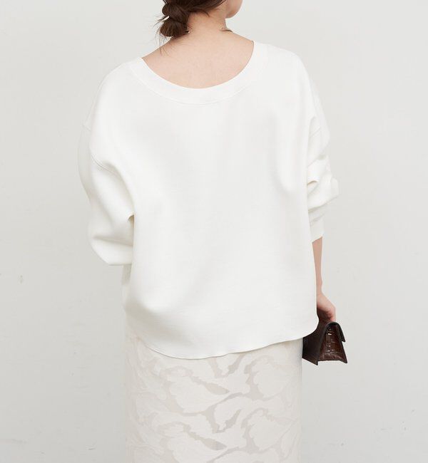  「【新色BR登場！】【大人のスウェット】ボートネックスウェット」|Tシャツ・カットソー|