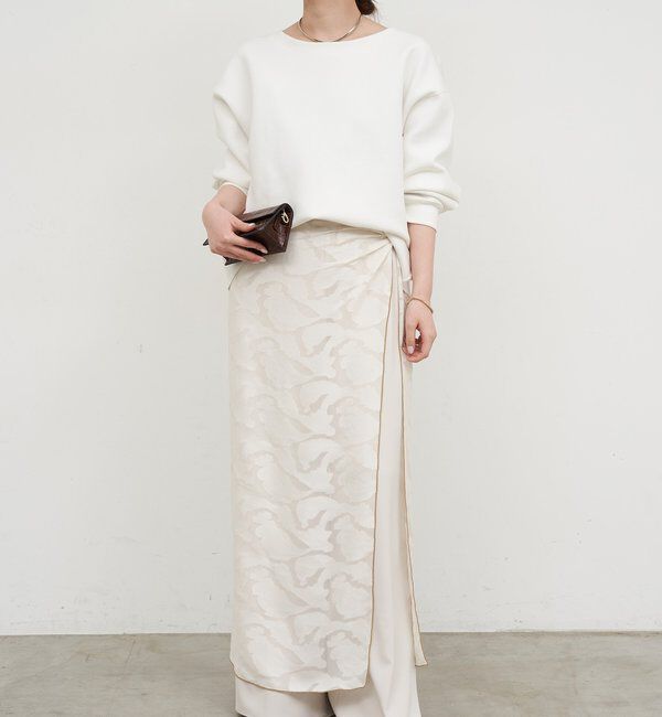  「【新色BR登場！】【大人のスウェット】ボートネックスウェット」|Tシャツ・カットソー|