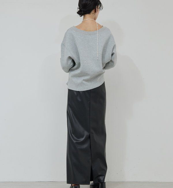  「【新色BR登場！】【大人のスウェット】ボートネックスウェット」|Tシャツ・カットソー|