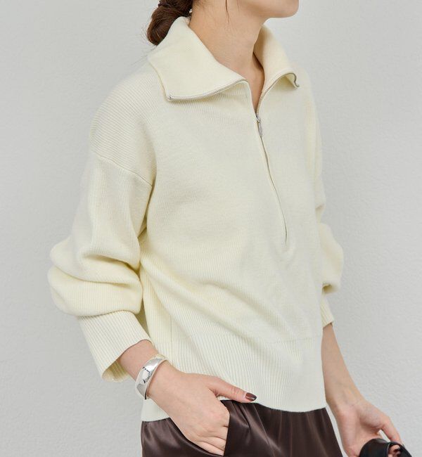  「ハーフジップニット」|ニット・セーター|