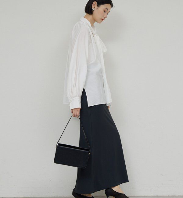  「【上品&times;華やか】【2way】ギャザーボウタイブラウス」|シャツ・ブラウス|