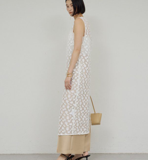  「ジャガードシアーワンピース」|ワンピース|