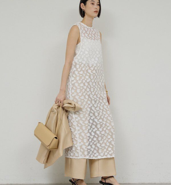  「ジャガードシアーワンピース」|ワンピース|