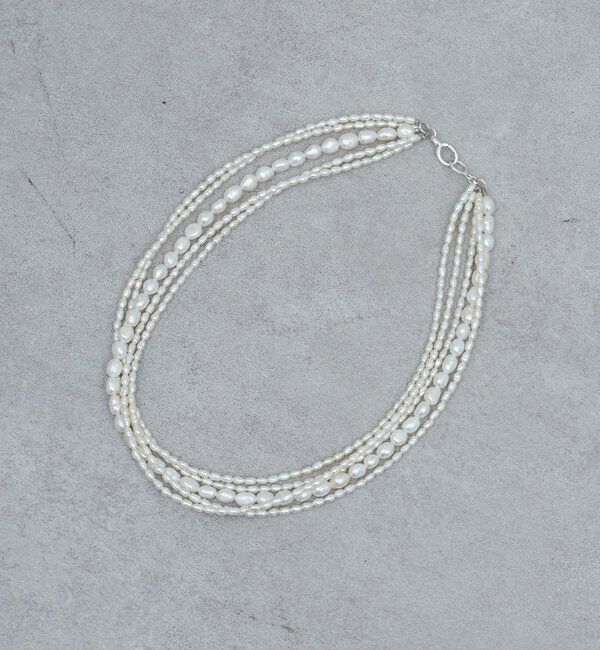  「【2.718】MIXパール5連ネックレス」|リング|