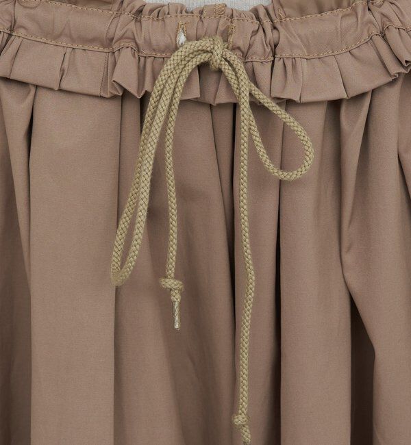  「ギャザーボリュームパンツ」|チノ|