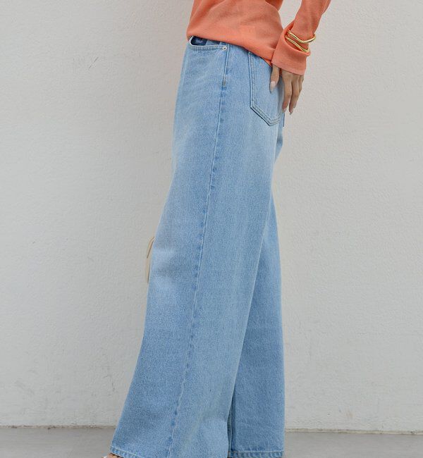  「【手洗い可】ストレートデニム」|デニム|