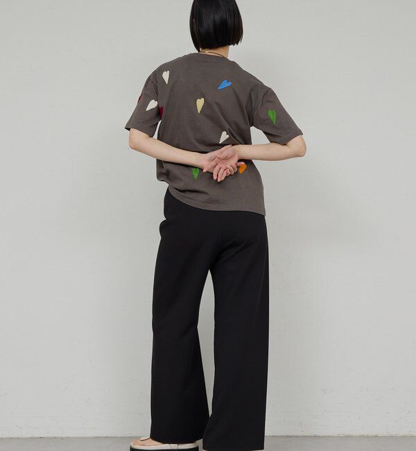  「【Dhritie】リーフ刺繍Tee」|Tシャツ・カットソー|