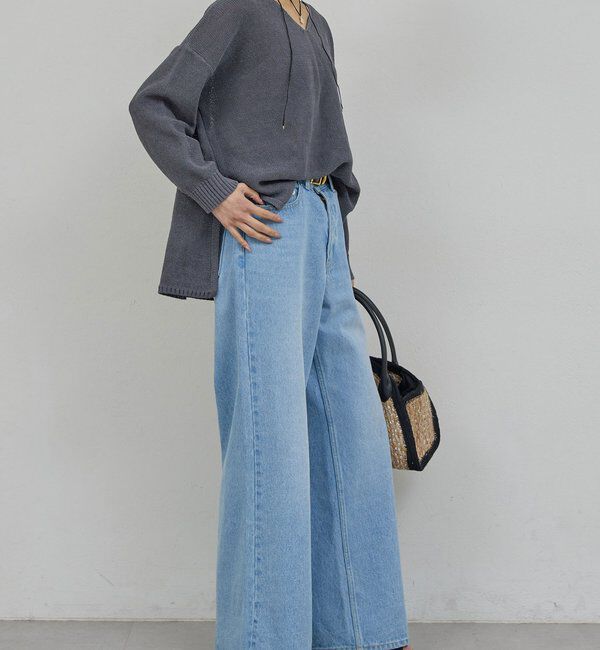  「【手洗い可】コットンメッシュプルオーバー」|ニット・セーター|