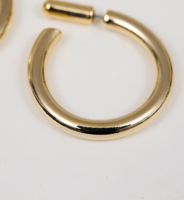  「メタルキャッチフープピアス」|リング|