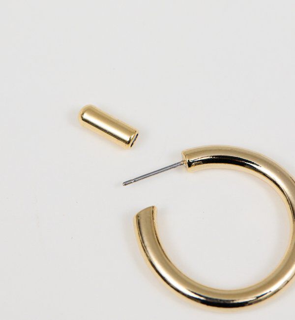  「メタルキャッチフープピアス」|リング|