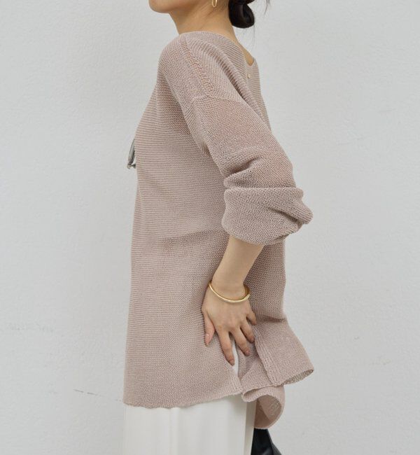  「ペーパーヤーンメッシュニット」|ニット・セーター|