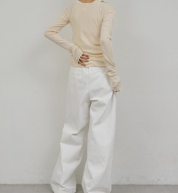  「【PEAS】ガーゼテレコプルオーバー」|Tシャツ・カットソー|