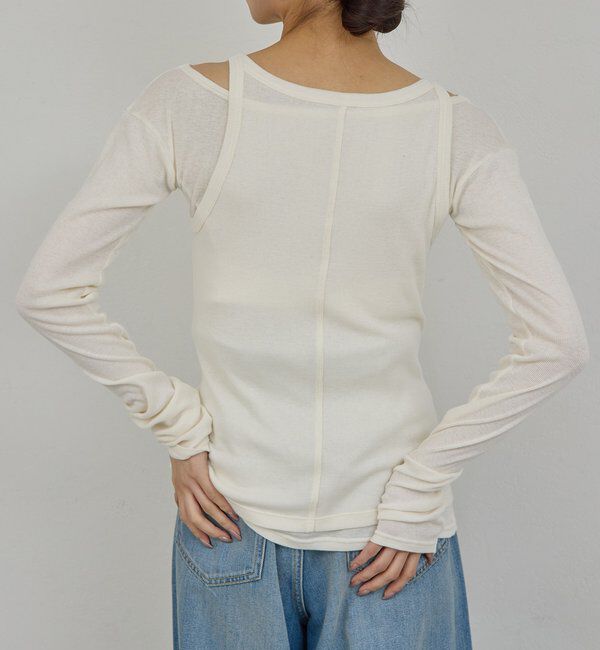  「【PEAS】カバーテレコタンク」|Tシャツ・カットソー|