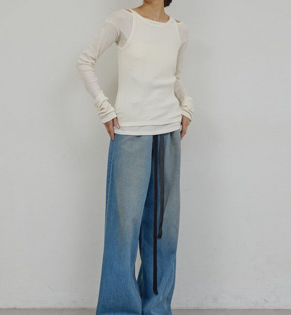  「【PEAS】カバーテレコタンク」|Tシャツ・カットソー|