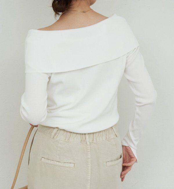  「【手洗い可】オフショルニット」|ニット・セーター|