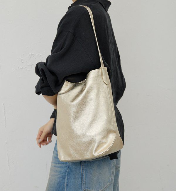  「【2.718】ワンハンドルトートバッグ」|トートバッグ|ゴールド