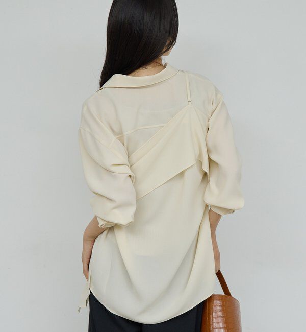  「ワンショルレイヤードシャツ」|シャツ・ブラウス|