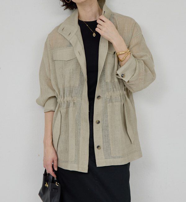  「【SACHIKOコラボ】シアーメッシュミリタリージャケット」|その他|