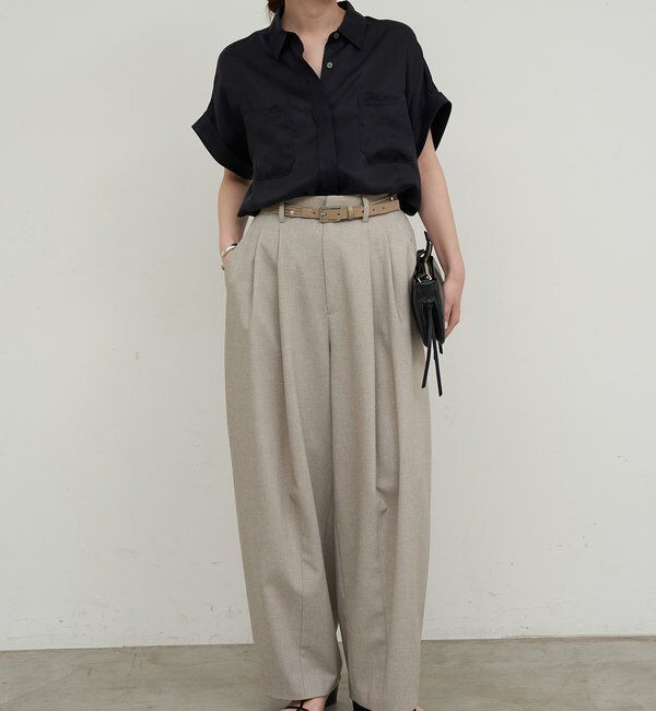  「【セットアップ対応】ミリタリーハーフスリーブシャツ」|シャツ・ブラウス|