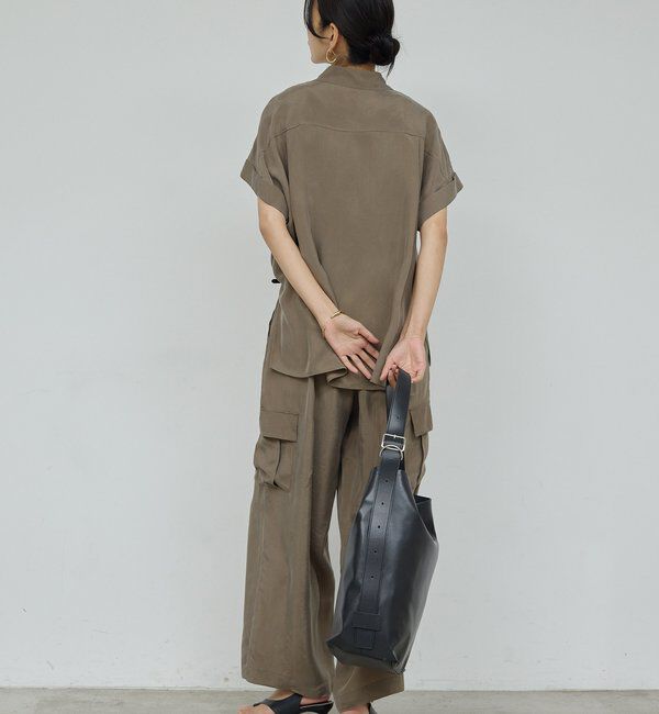  「【セットアップ対応】ミリタリーハーフスリーブシャツ」|シャツ・ブラウス|