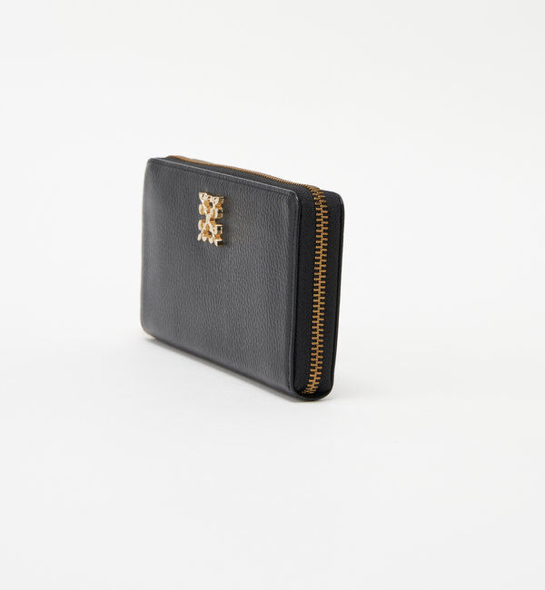  「モノグラムプレートラウンドジップウォレット」|財布|