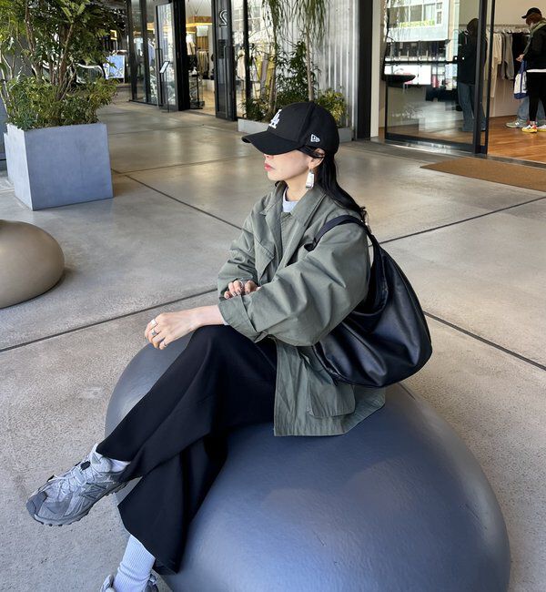  「ソフトレザーラウンドビッグショルダーバッグ」|ショルダー・メッセンジャー|