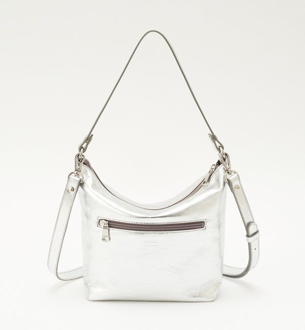  「ソフトレザーシンプルショルダーバッグ［silver］」|ショルダー・メッセンジャー|