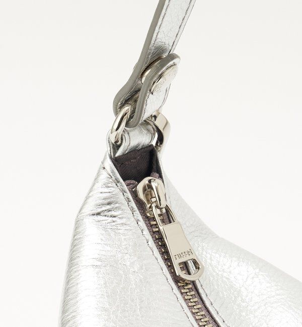  「ソフトレザーシンプルショルダーバッグ［silver］」|ショルダー・メッセンジャー|