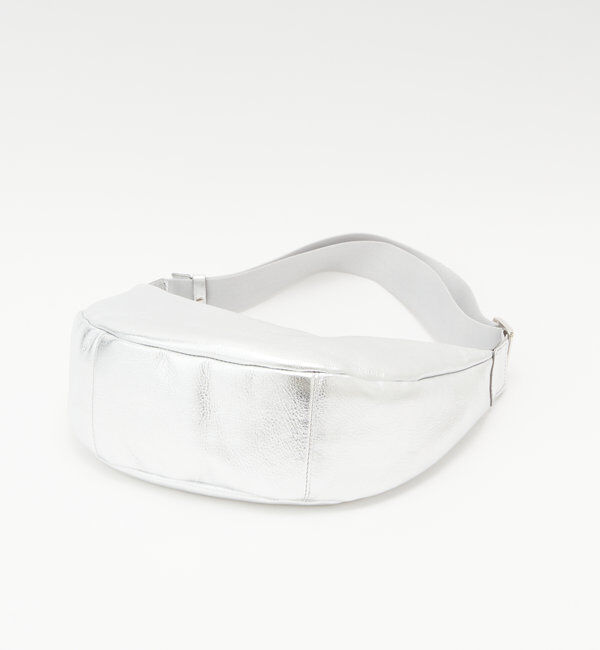  「ソフトレザーラウンドショルダーバッグ［silver］」|ショルダー・メッセンジャー|