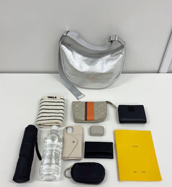  「ソフトレザーラウンドショルダーバッグ［silver］」|ショルダー・メッセンジャー|