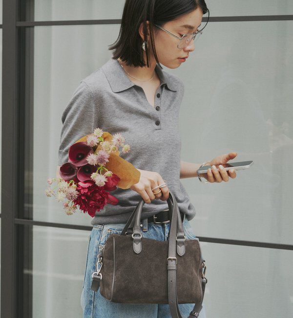  「スエード2WAYミニボストンバッグ」|ボストンバッグ|