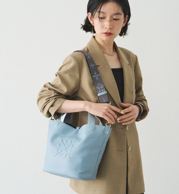  「エンボスモノグラム2WAYタウントートバッグ」|トートバッグ|
