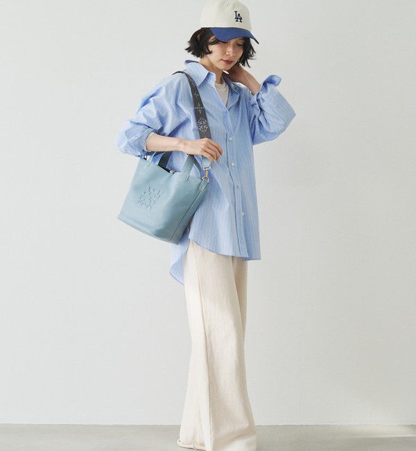  「エンボスモノグラム2WAYタウントートバッグ」|トートバッグ|