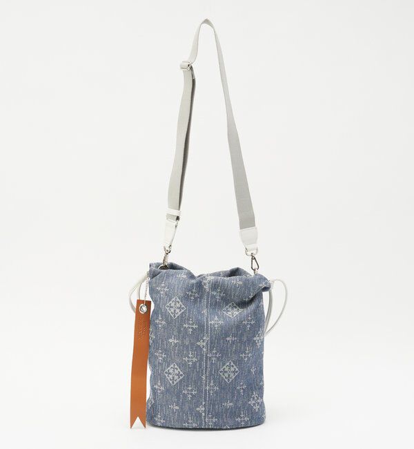  「デニムジャガード3WAY巾着バッグ」|ショルダー・メッセンジャー|
