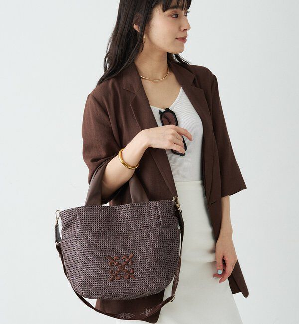  「ナイロンラフィア2WAYトートバッグ」|トートバッグ|
