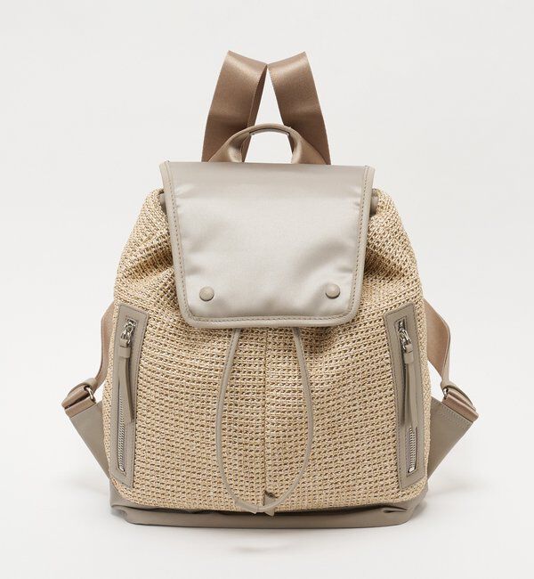  「ナイロンラフィア&times;クラウズナイロンコンビリュックサック」|リュック|