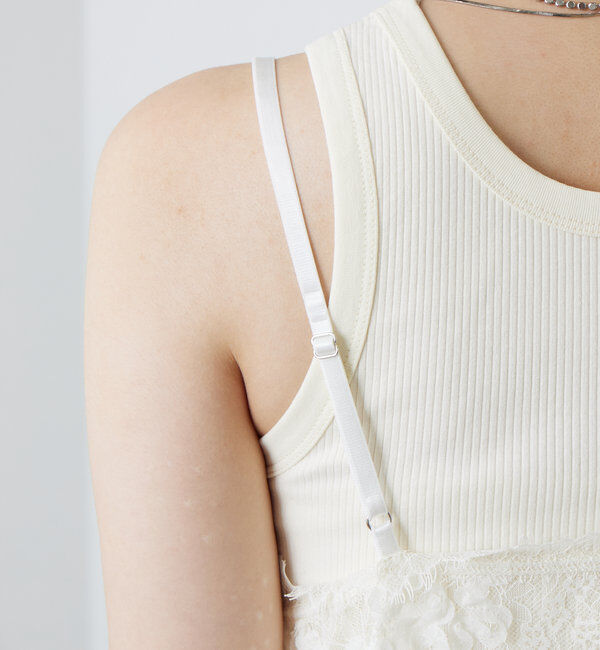  「レースVキャミチュニック」|シャツ・ブラウス|