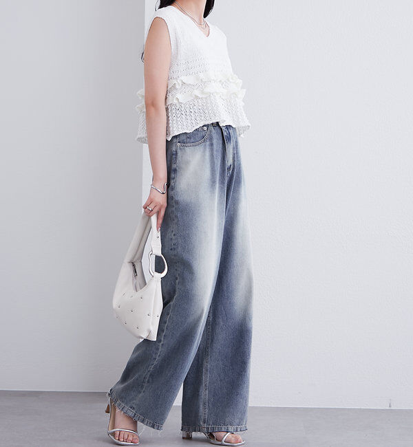  「フリルニットベスト」|ニット・セーター|