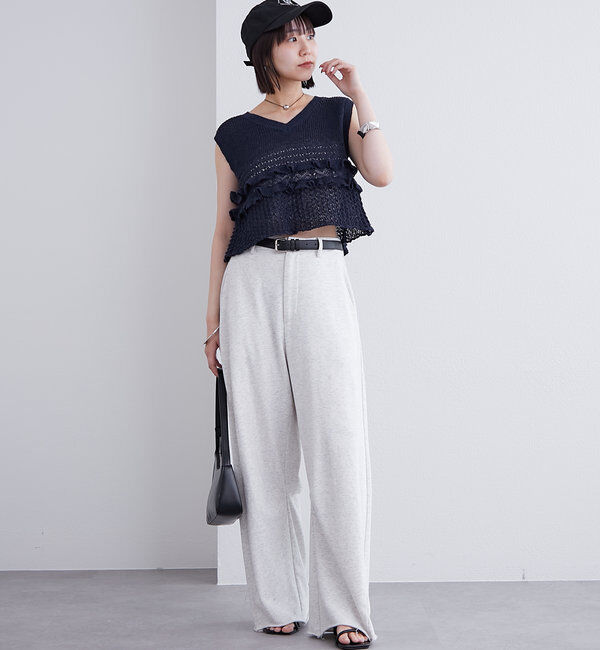  「フリルニットベスト」|ニット・セーター|